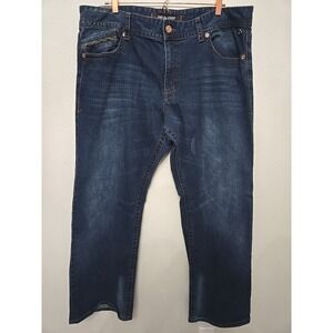 Realtree Mens Denim Jeans 40X34 Dark Wash Distressed Cowboy‎ Hunting